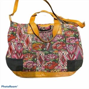 Nena & Co Hupil Embroidered Large Day Bag Pink